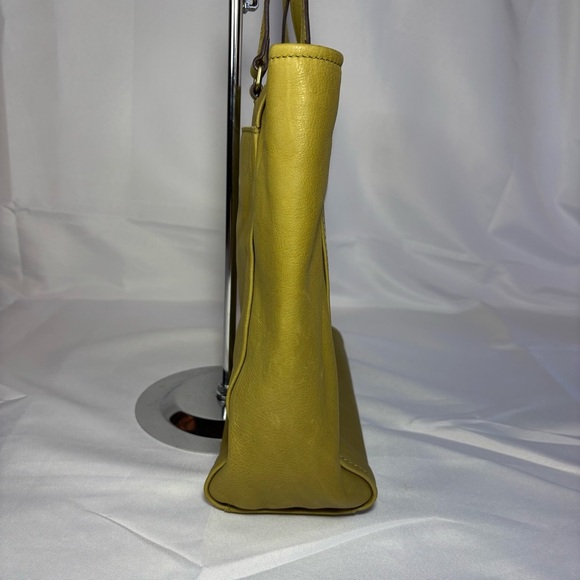 American Leather Company Green Smooth Leather Tote Bag - Picture 4 of 12